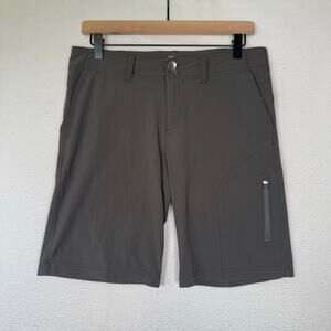Woolrich Shorts Women’s Hiking Nylon Spandex Stretch Utility Pockets Gray Small